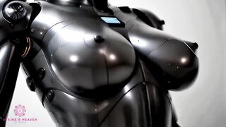 Big Titted Sex Robot Is Ready To Receive Your Cum - Close-up - POV - AI