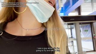 STRANGER CHALLENGE - I ask a stranger to fuck me in the toilets of the Paris airport