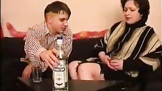 Tasty granny with flabby body & hirsute pussy