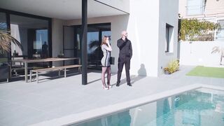 Lina Mercury in black stockings from Sexually excited Secretaries