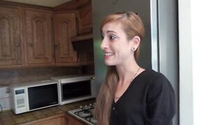 LUCIE KRAMMERS in black stockings gets banged hard