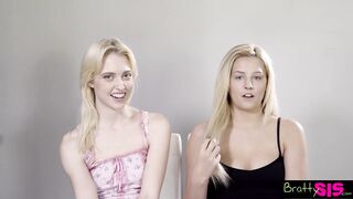 teen sisters give step daddy ultimate father's day threesome