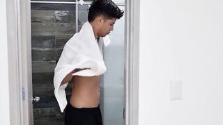 Dude fucks his stepmom after being caught showering