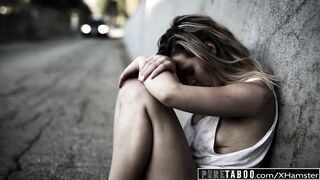 PURE TABOO Homeless Teen Virgin gets Unwanted Creampie