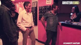 AmateurEuro - Italian MILF Takes ON Four Big Schlongs