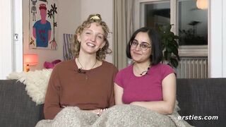 Ersties - Jasmina Licks Serafina's Cunt From Behind Before Grabbing a Toy