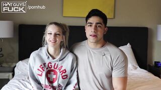 Hispanic Muscle Knob Screws Small Blond Artist who Claims this babe's the Tightest