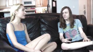 Slim Sister Takes Step Brother's Knob