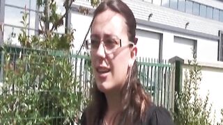 French babe in stockings assfucked until semen flow