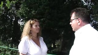 Big body tattooed golden-haired milf loves mature knob in vagina in mouth