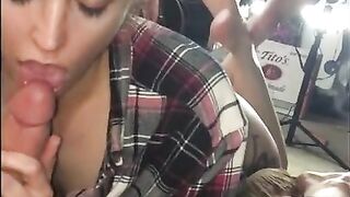 Amateur Couple Homemade- Blow job, Cowgirl, and Doggystyle Hard Bang- POV and Ass View