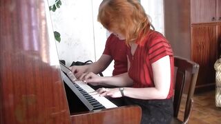 Passionate Sex with Piano Teacher for Shy MILF