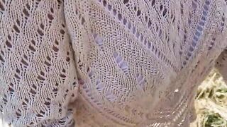 During a walk with my neighbors I'm truly used and get his load in the face