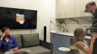 Sharing Girlfriend after College Party. it Turns me on when this playgirl Bangs my Friend