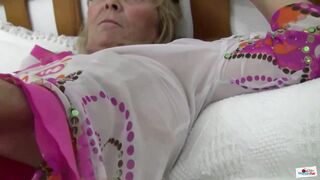 Isabel is a wicked granny whose each day routine is to rub her vagina, until she cums