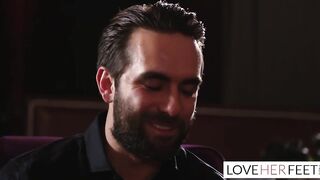 (full) elsa jean joins feet licking fetishist pleasure in bar