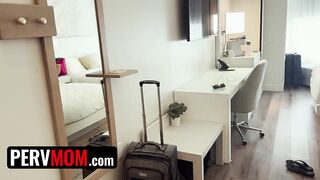 Stepson Walks In On His Stepmom Satisfying Herself With A Sex-toy Whilst They're On Vacation Together