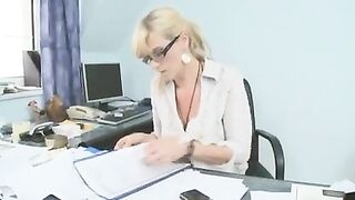 Marina Montana - German Massive Saggy Melons Secretary Screwed into butt