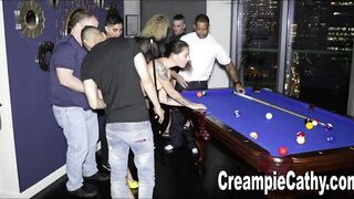 Her 1st Anal Creampie Group-sex
