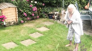 Neighbor Granny With Big Tits (This honey Caught Me!)