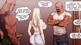 two HOT BLONDES SUBMIT TO BBC (COMIC)