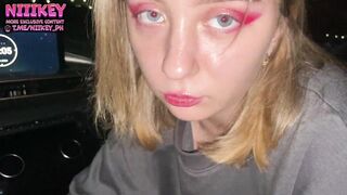 first Tinder date ends with sex in car! She allowed me to cum inside her twat