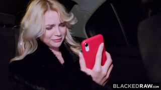 Sad blonde gal uplifted by a bbc in budapest