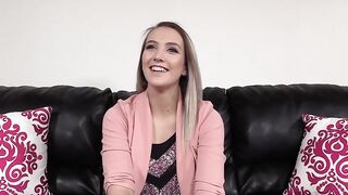 Amateur blonde went to a porn movie casting and got drilled into butt harder than ever in advance of