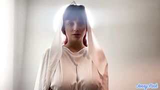 the BLASPHEMOUS BUSTY Madonna desires rough sex and cum on titties