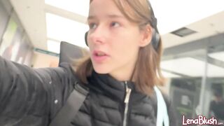 OMG! HUGE CUCUMBER destroys Teen Snatch!