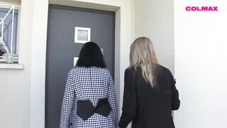 Sapphic enjoyment between colleagues for Louise and Mya