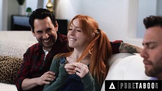 PURE TABOO Creepy Social Worker Dominates Preggy Teen Madi Collins With Her Stepdad - PART 1 + 2