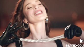 SLAYED Curvy Bad Beauty Valentina Nappi Screws Nicole Vaunt With A Glass Dildo