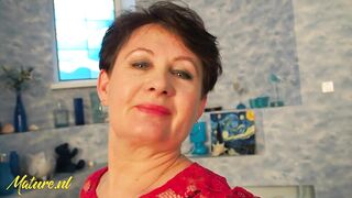 Big Butt Mature Nata Happens To Find a Nasty Toy To Play With