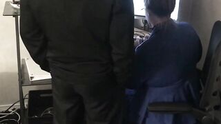 Mature Office Slut Cheats With Black Employee At Work