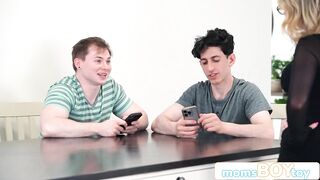 Sensual MILF Crystal Clark has Her two Hunk Toys Satisfy Her Sexual Needs Over...