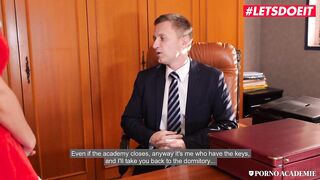 PornoAcademie - CHRISTMAS IN COLLEGE! Christina Shine Big Titties Hungarian Babe Anal SEX after Class