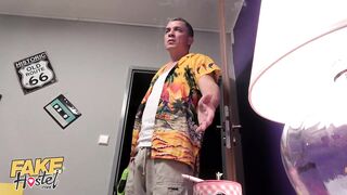 Fake Hostel Hard Rough Fast and Lusty trio with Hawt Big Breasts Euro Honeys