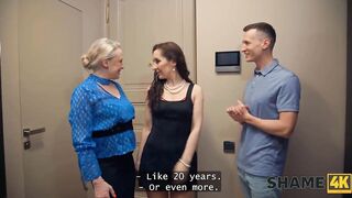 SHAME4K. Her friend is the massive bitch. Hot sex with Di Devi