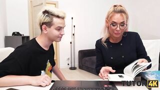 TUTOR4K. Amateur video from a Russian coach. Hawt sex with private teacher Malusha