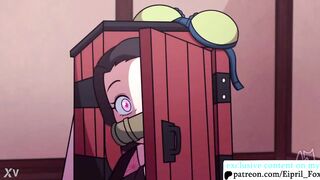 Nezuko x Mitsuri Uncensored Lesbian Anime Animation Porn
