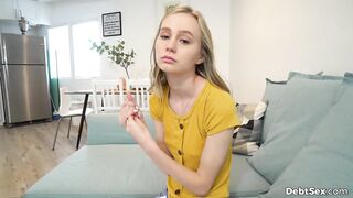 Pov bbc for slim blonde who can't pay loans!