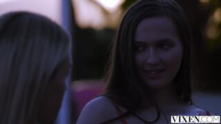 Couple seduces elena for double blowjob sex ffm 3-some