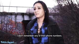 Public Agent Stranded babe Klaudia Diamond fucked hard for cash