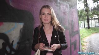 Public Agent Picked up this pumped up golden-haired in the rain