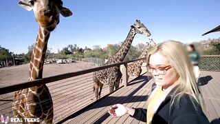 Real Teens - nerdy teen with glasses banged pov style