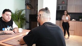 I FUCK EX-GIRLFRIEND IN FRONT OF HER CUCKOLD AND CHUBBY BOYFRIEND