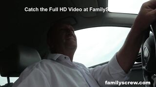 Mother and Daughter Taking Care of Grandpa's Needs