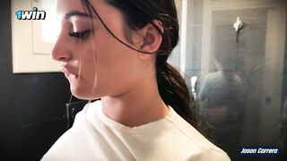 ITALIAN petite TOURIST BEAUTY invites me to her apartment after fucking in BARCELONA BEACH