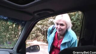 That Man Picking up Hitchhiking old Granny for Play